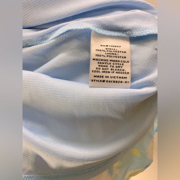 NWT-Collective Concepts Blue Floral Dress Size Medium - Picture 7 of 9